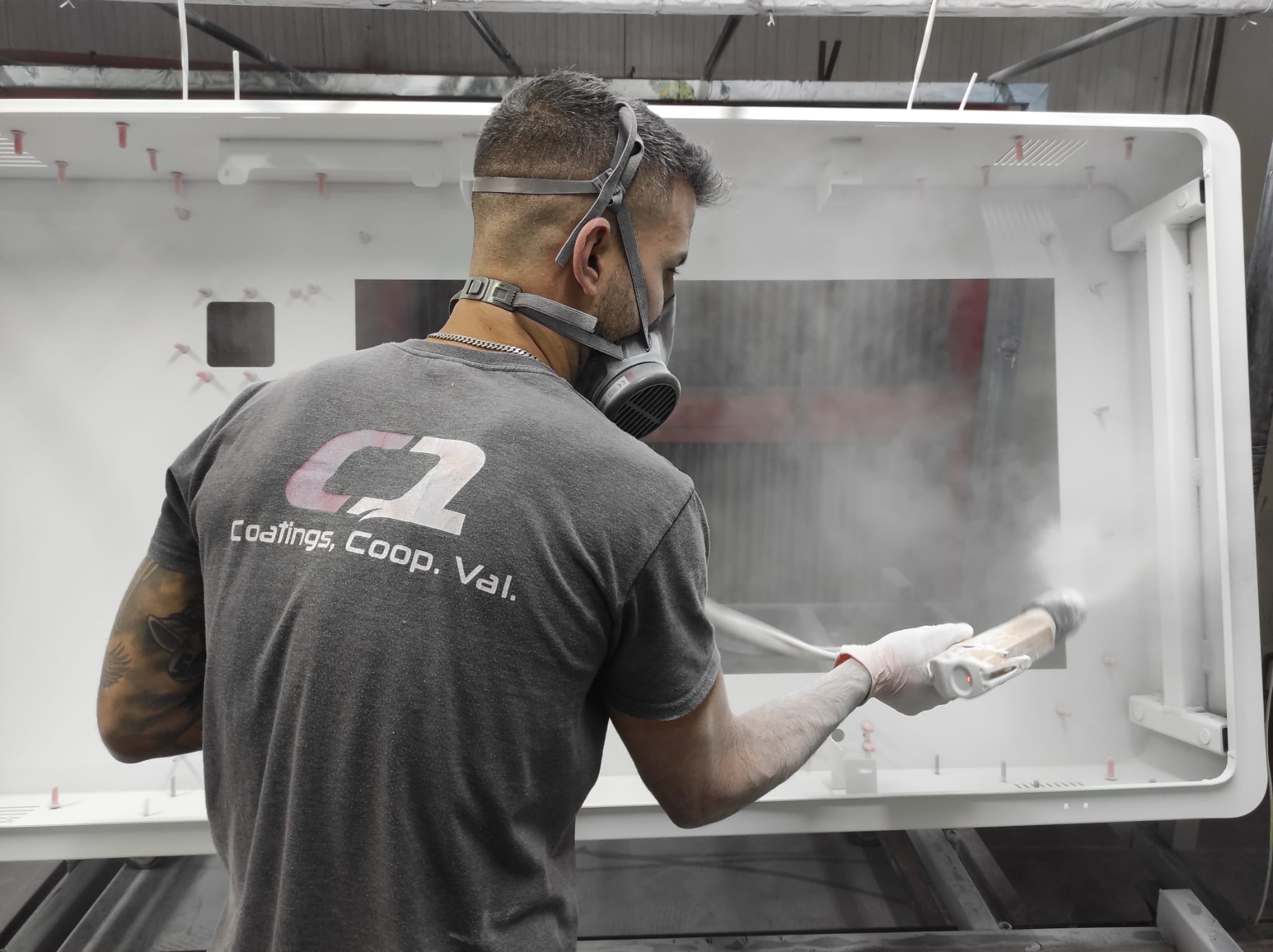 Aerografía industrial en Valencia